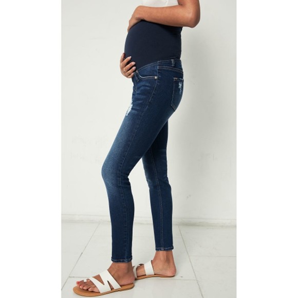 KanCan Jeans Kancan Maternity Full Band Super Skinny Jeans Denim